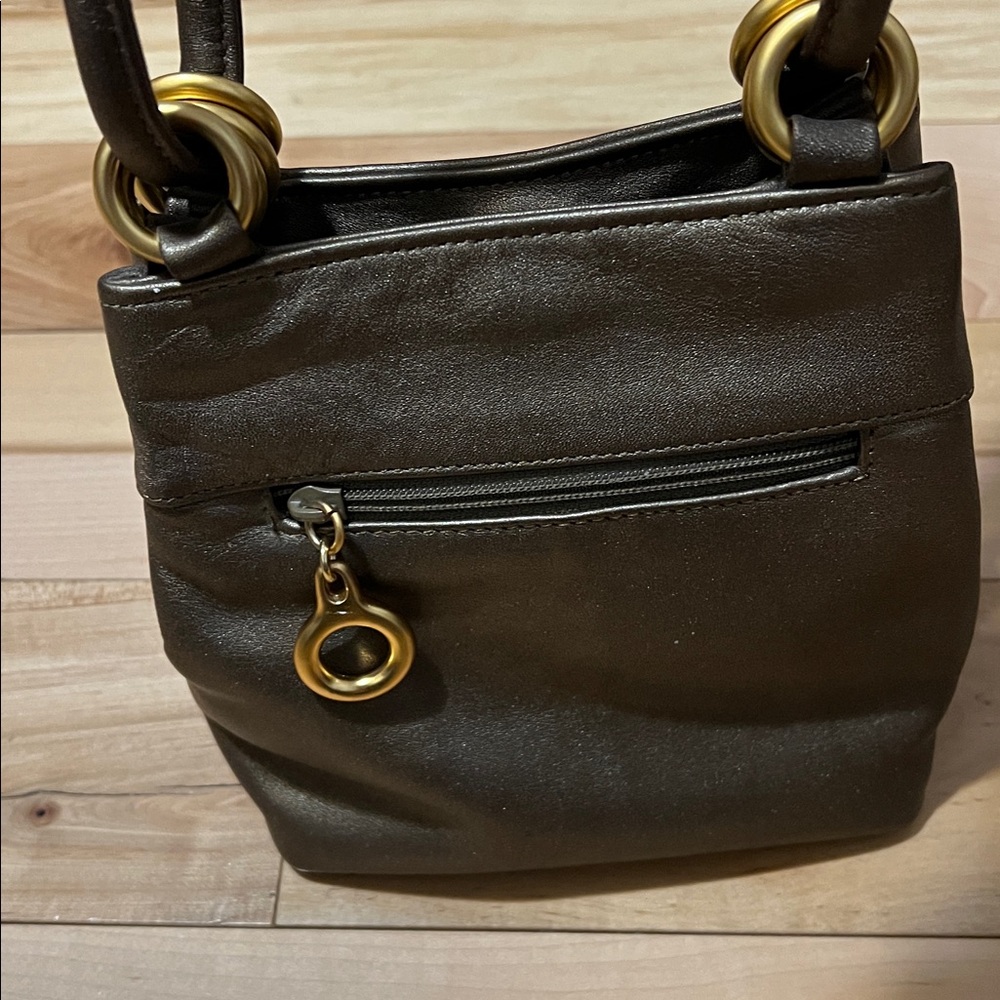 Chic Vintage Bronze Leather Bag - Picture 9 of 17